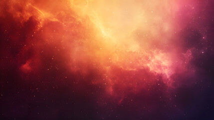 Fototapeta premium A mystical sky blending ruby and amaranth tones into soft golden edges during a celestial twilight.