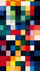 Fototapeta premium A grid of colorful squares in various shades.