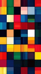 A grid of colorful squares in various shades.
