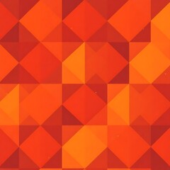 Obraz premium Geometric Orange Abstract Pattern: A vibrant, abstract pattern of interlocking orange, red, and yellow geometric shapes. The bold and dynamic design creates a sense of energy and movement.