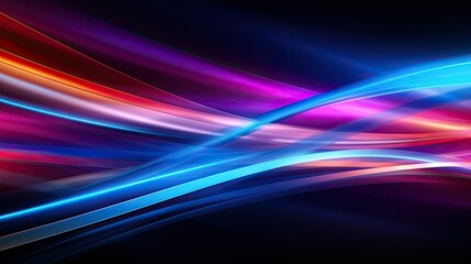 Abstract glowing background with vibrant streaks of light and color