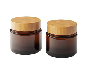 A sleek eco-friendly cosmetic packaging design, pure flat white background. PNG transparent.