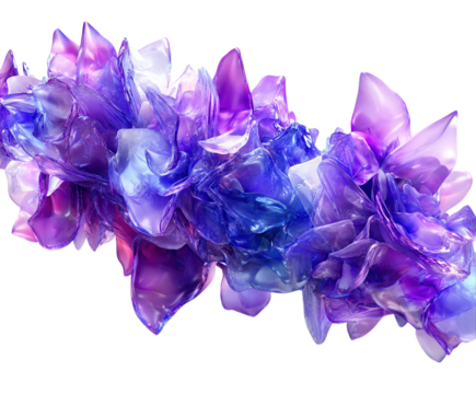 A digital artwork with blockchain integration, symbolizing secure ownership, pure flat white background. PNG transparent.