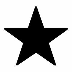 Black Star Silhouette Vector Art