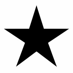 Black Star Silhouette Vector Art