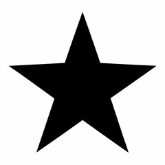 Black Star Silhouette Vector Art