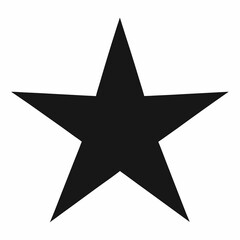 Black Star Silhouette Vector Art