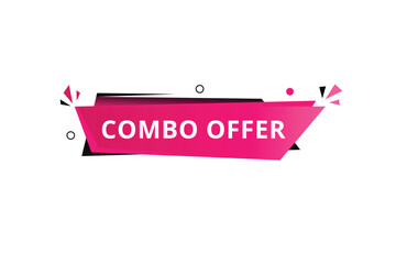 Combo offer - banner for advertising design template flat style. vector illustration.