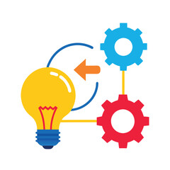 Implementation icon. Vector illustration can be used for topics technology, implementing, execution, devvelopment concept