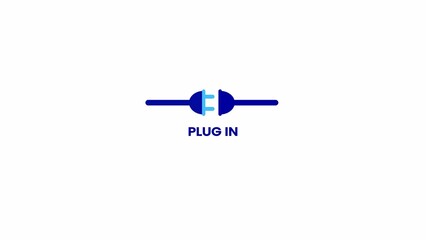 Power Plug in symbol, Electrical connection, two power plugs are connected to each other,