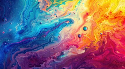 Abstract vibrant spectrum, liquid backgrounds
