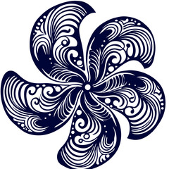 Abstract Flower Shape Mandala Vector Design and Illustration