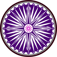 Circular Starburst Design Mandala Vector Design and Illustration