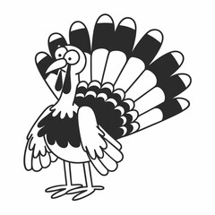 black and white bird