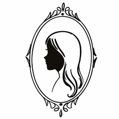 silhouette of a girl