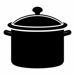 Cooking Pot Silhouette Vector Art
