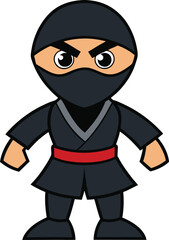 Mighty Mini Ninja: Cartoon Ninja Ready for Action 