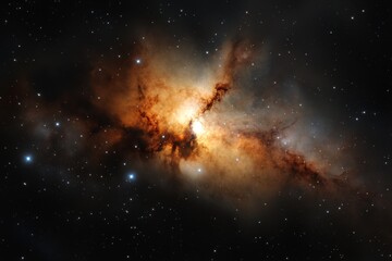 Colorful nebulous formation revealing the beauty of the universe in a vast star-filled space