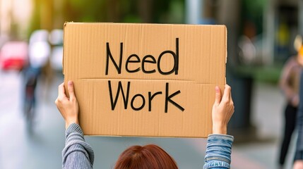 Plea for Employment Captured in Image