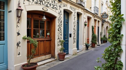 Fototapeta premium Bohemian Retreats in Montmartre: A Colorful Escape