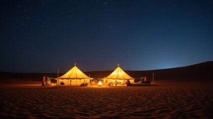 Starlit Sahara Desert Camp