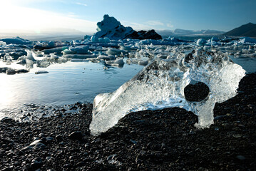 Obraz premium Jökulárlón, jokulsar lagoon, in Iceland