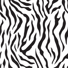 Vecter seamless pattern shapes of Tigher Stripes illustration