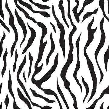 Vecter seamless pattern shapes of Tigher Stripes illustration