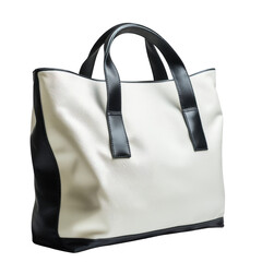 black and white bag isolated on white background