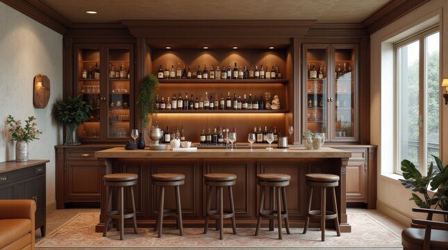Residential Wine Bar and Cigar Lounge Design Concept