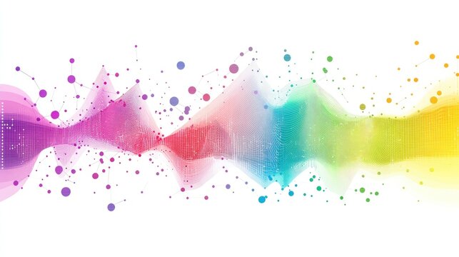 an abstract scatter plot clipart, statistical analysis element, artistic style, rainbow gradient, isolated on white background --ar 16:9 --v 6.1 Job ID: 9c327218-8d9a-45b9-8236-d6309ee28142