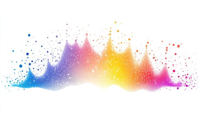 an abstract scatter plot clipart, statistical analysis element, artistic style, rainbow gradient, isolated on white background --ar 16:9 --v 6.1 Job ID: 87e6c407-14f2-48fe-bb8c-c399fa94c1c5