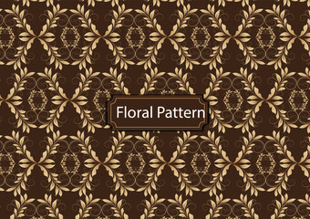 Floral   Fabric Pattern Background. Hand drawn background. Monochrome. Textiles, paper, wallpaper decoration.

