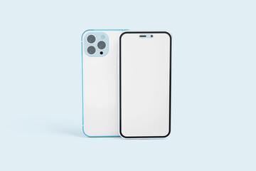 Blank smarphone 14 pro white