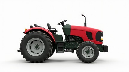 Tractor on White Background