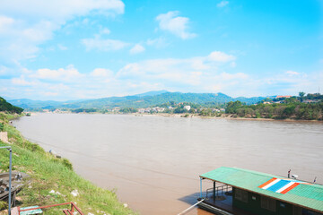 Mekong River: Laos seen from Thailand