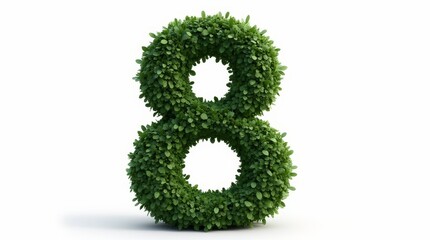 Photorealistic 8-Shaped Topiary Sculpture