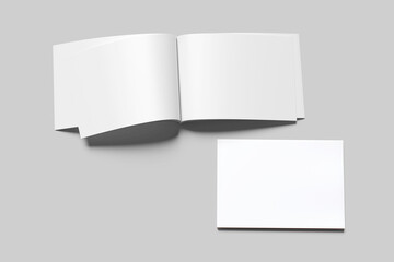 Blank a4 landscape white
