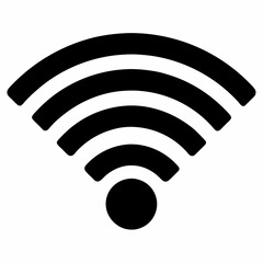 WiFi Black Silhouette Vector Design