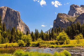 A beautiful mountain range with a river running through it