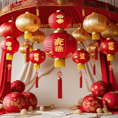 chinese new year lanterns