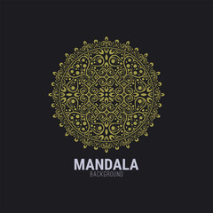 Mandala flat background design template