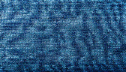 Naklejka premium Blue denim fabric texture as background captured up close, highlighting the fine weave and iconic material.