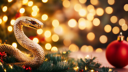 The Snake, symbol of the New Year 2025.