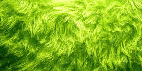 Obraz premium Green fuzzy animal fur with a green background