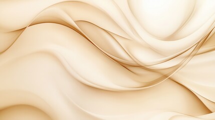 Obraz premium Abstract fluid waves in neutral tones for contemporary background design.