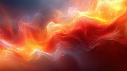 Obraz premium Vibrant abstract waves of light and colorful energy flow