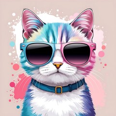 cat with sunglasses