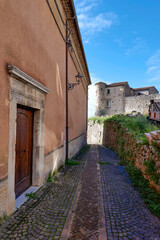 A small street in Sant'Angelo a Fasanella, a village in the province of Salerno in Italy.