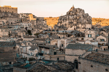 Obraz premium Cityscapes of Matera, Basilikata, Italy. Matera is considered one of the oldest towns in the world..